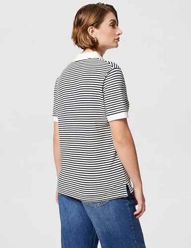 Tommy Hilfiger ▫️ Polo de manga curta para mulher, corte regular 3