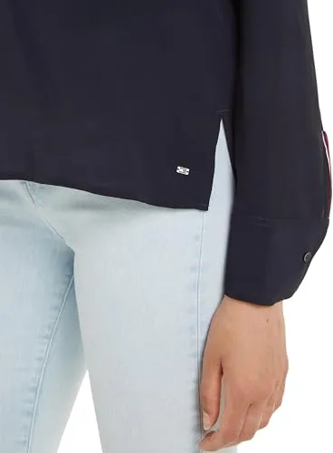 Tommy Hilfiger ▫️ Blusa para mulher em crepe com gola em V 3