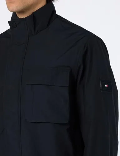 Tommy Hilfiger ▫️ Casaco de camisa com gola em pé CL Mw0mw34957 Casacos de tecido para homem 2