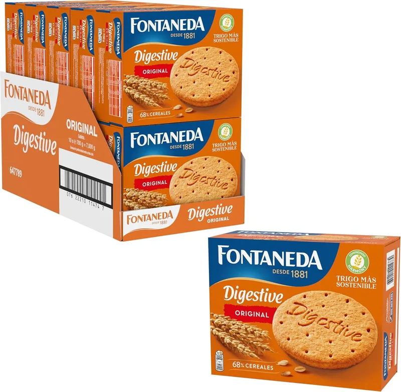 Fontaneda ▫️ Digestive Original, 10 caixas de 700 g