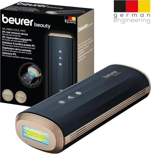 Beurer ▫️ IPL 7800 PRO - Aparelho de depilação com tecnologia de arrefecimento, 5 níveis de intensidade, até 1 milhão de pulsos de luz, para braços, pernas, rosto, zona do biquíni e axilas, para homens e mulheres 6