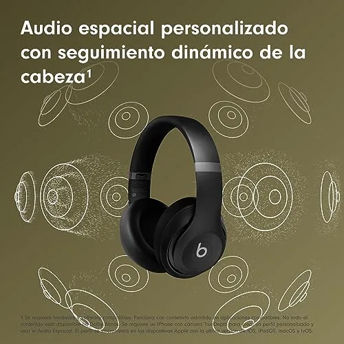 Beats ▫️ Studio Pro - Auscultadores sem fios Bluetooth com cancelamento de ruído - Áudio espacial personalizado, som sem perdas via USB-C, compatibilidade com Apple e Android - Preto 6