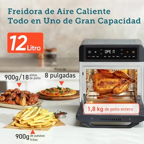 Cosori ▫️ Fritadeira de ar quente com forno de 12 L, dupla resistência e janela 2