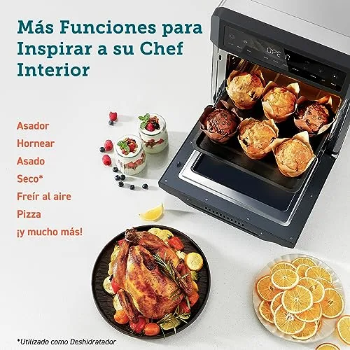 Cosori ▫️ Fritadeira de ar quente com forno de 12 L, dupla resistência e janela 4