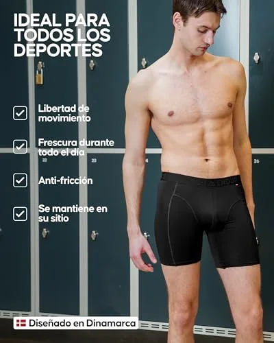 DANISH ENDURANCE ▫️ Boxers desportivos para homem, respiráveis, embalagem de 3 2