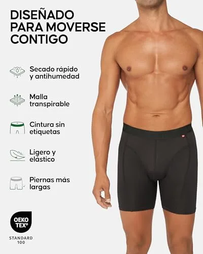 DANISH ENDURANCE ▫️ Boxers desportivos para homem, respiráveis, embalagem de 3 3