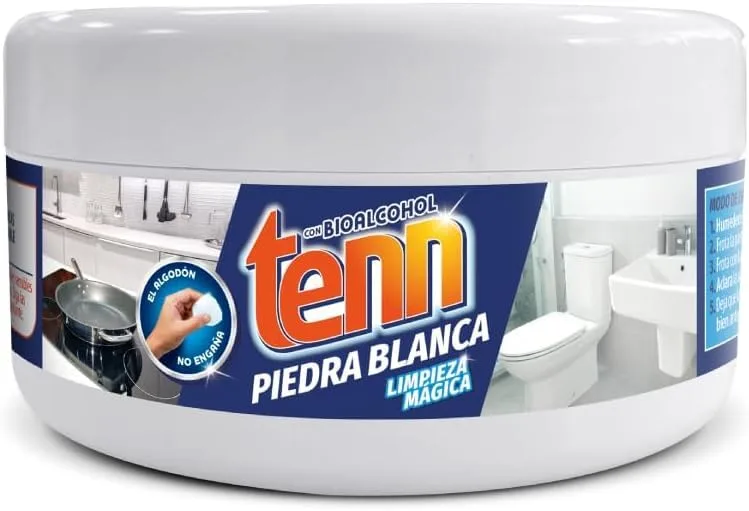 Tenn ▫️ Piedra Blanca Limpieza 375 g: Produto de limpeza universal com argila — Desengordura e dá brilho a todas as superfícies 2