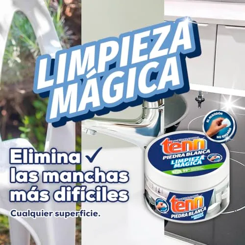 Tenn ▫️ Piedra Blanca Limpieza 375 g: Produto de limpeza universal com argila — Desengordura e dá brilho a todas as superfícies 5