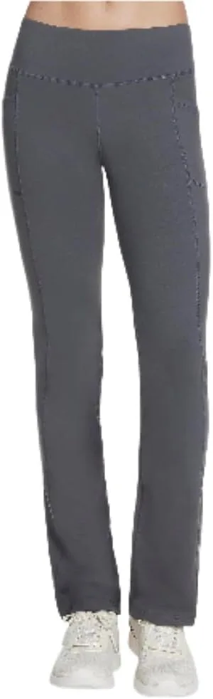 Skechers ▫️ Go Walk Calças de Cintura Alta Joy – Elásticas em 4 direções, com absorção de humidade, cintura em camadas - Leggings para mulher