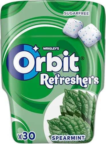 Orbit ▫️ Refreshers Pastilhas Elásticas Sem Açúcar de Hortelã - Pastilhas - 6 Embalagens x 30 unidades 2