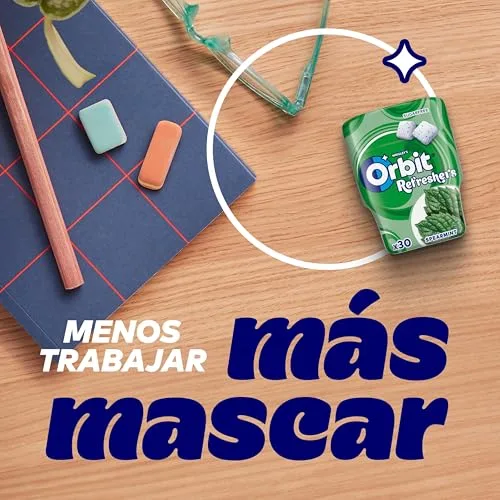Orbit ▫️ Refreshers Pastilhas Elásticas Sem Açúcar de Hortelã - Pastilhas - 6 Embalagens x 30 unidades 4