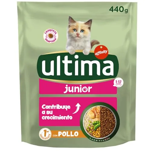 ultima ▫️ Ração para Gatos Júnior com Frango: Caixa de 8 x 440 g 2