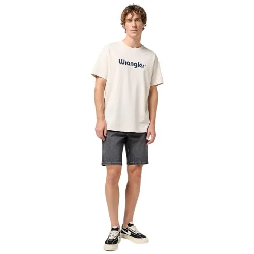 Wrangler ▫️ T-shirt para homem - Corte regular - T-shirt com logótipo - Branca 2