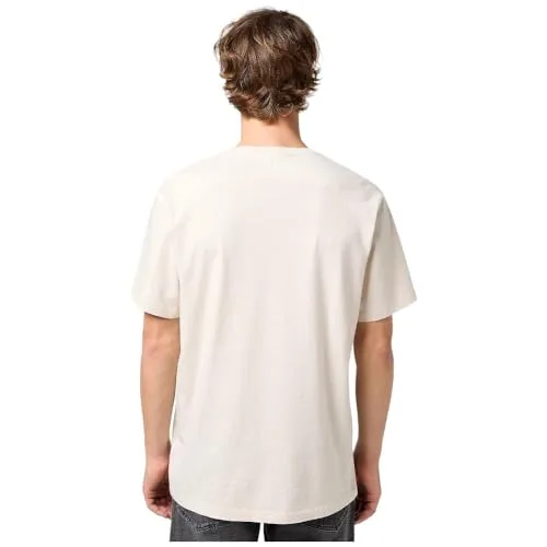 Wrangler ▫️ T-shirt para homem - Corte regular - T-shirt com logótipo - Branca 4