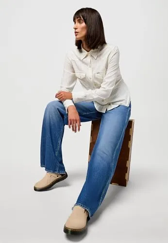Wrangler ▫️ Calças de ganga para mulher - Corte largo - World Wide - Promises Kept 5