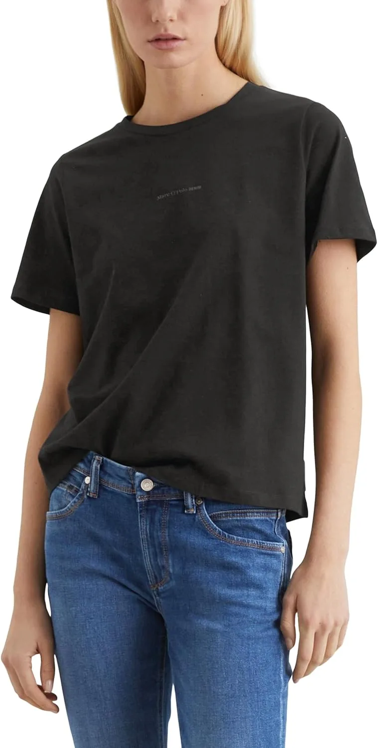 Marc O'Polo ▫️ Marc O’Polo Denim - T-shirt de algodão orgânico para mulher, corte regular