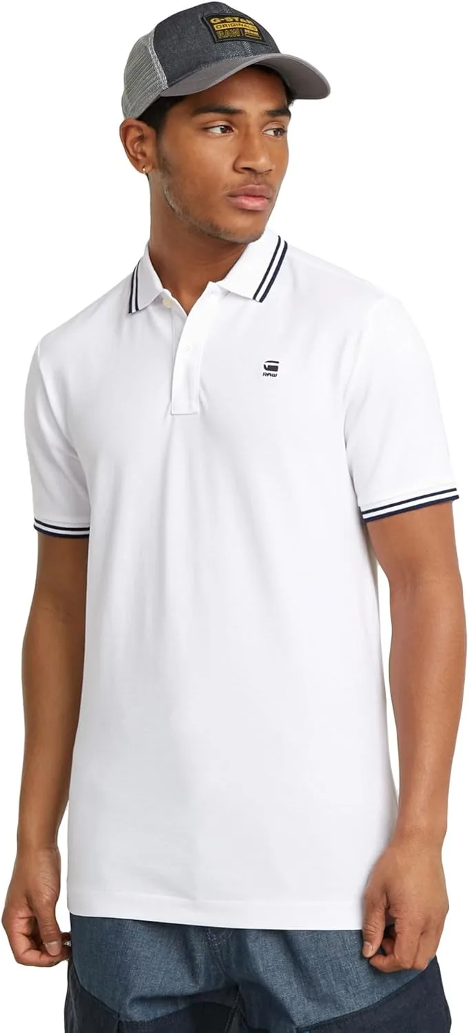 G-STAR ▫️ Dunda Slim Stripe Polo Camisas pólo para homem