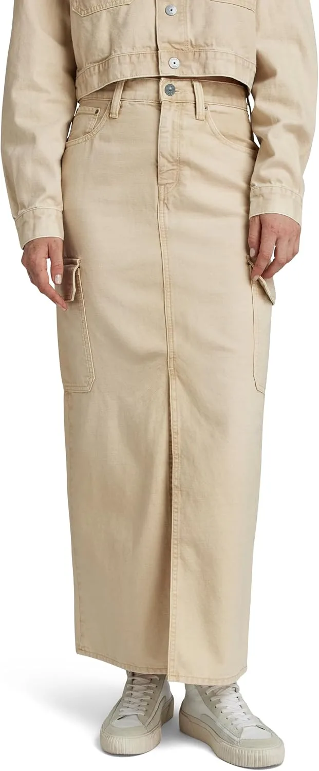 G-STAR ▫️ Mulher Viktoria Long Cargo Skirt