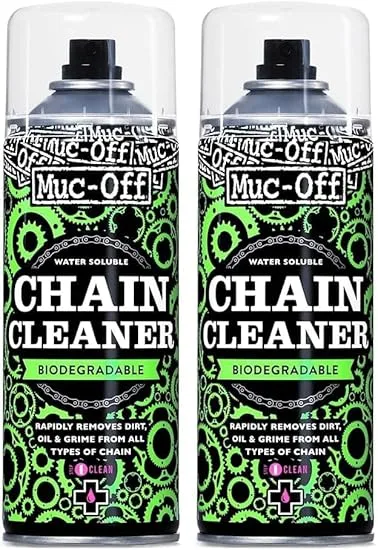 Muc-Off ▫️ Desengordurante para Correntes em Spray Chain Cleaner 400 ml (Embalagem de 2)