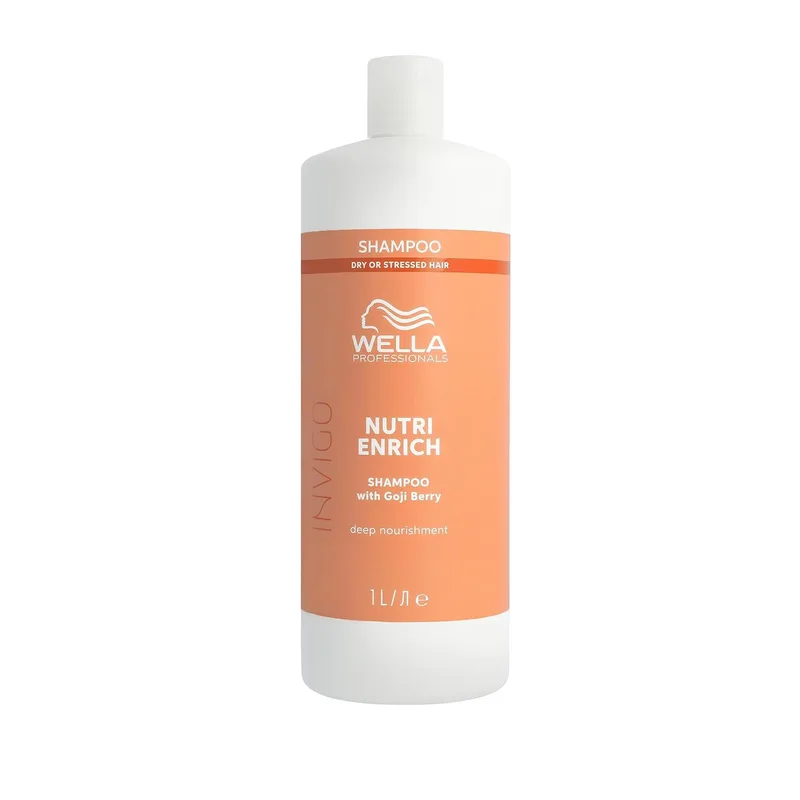 Wella Professionals ▫️ Invigo Nutri Enrich Champô - Champô nutritivo com ácido oleico e bagas de goji - Repara o cabelo seco e danificado