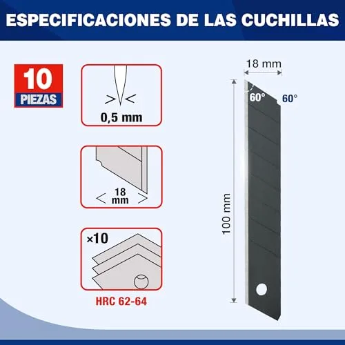 WORKPRO ▫️ X-Acto Profissional, 3 peças, com 10 lâminas de substituição 5