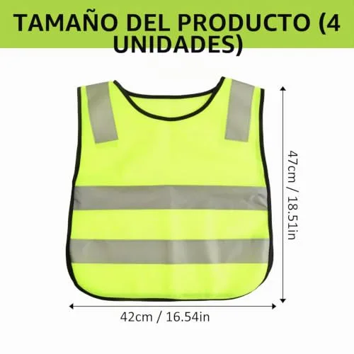 Daelesr ▫️ Conjunto composto por colete de segurança refletor em malha, casaco de alta visibilidade, colete Hi Viz e colete de segurança amarelo fluorescente para corrida ao ar livre 2