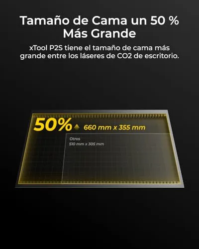 xTool ▫️ P2S 55 W, cortador e gravador a laser de CO₂, cortador a laser inteligente, câmara dupla inteligente de 16 MP, gravação 3D em superfícies curvas, crie com madeira, metal, acrílico, vidro, tecido e couro 6
