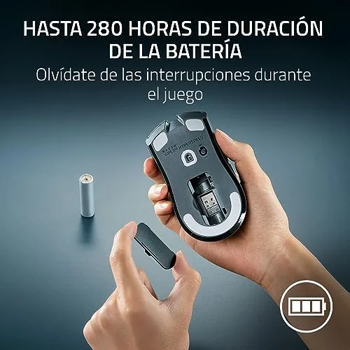 Razer ▫️ Viper V3 HyperSpeed - Rato sem fios para eSports (Sensor ótico Focus Pro 30K, até 280 horas de autonomia da bateria, interruptores mecânicos Gen-2, frequência de amostragem real de 4000 Hz) Preto 5