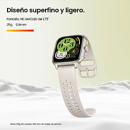 Amazfit ▫️ Cheetah Square 44 mm – Relógio inteligente leve para corrida com GPS de banda dupla, mapas offline, monitorização da frequência cardíaca e do oxigénio no sangue, Zepp Fitness 2