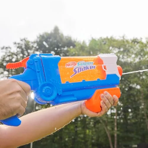 Nerf ▫️ Hasbro Super Soaker Flip Fill, Lançador de Água para Meninos e Meninas a partir dos 6 anos, 4 Modos de Pulverização, Enchimento Rápido, Depósito de 0,8 L, Brincadeiras ao Ar Livre 5