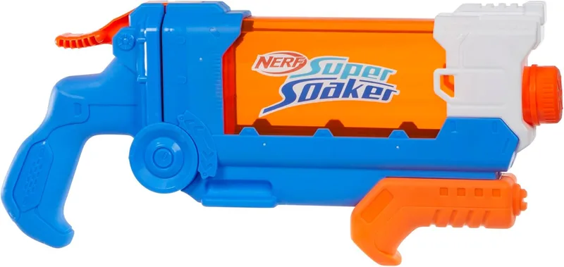 Nerf ▫️ Hasbro Super Soaker Flip Fill, Lançador de Água para Meninos e Meninas a partir dos 6 anos, 4 Modos de Pulverização, Enchimento Rápido, Depósito de 0,8 L, Brincadeiras ao Ar Livre