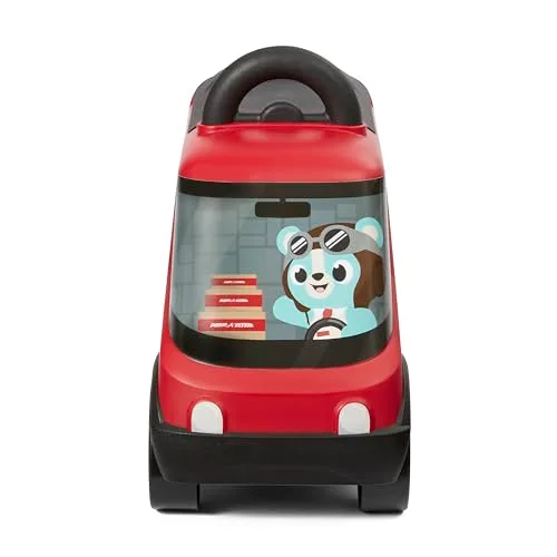 Radio Flyer ▫️ Camião Ride & Deliver, brinquedo de empurrar vermelho para crianças a partir dos 2 anos 6
