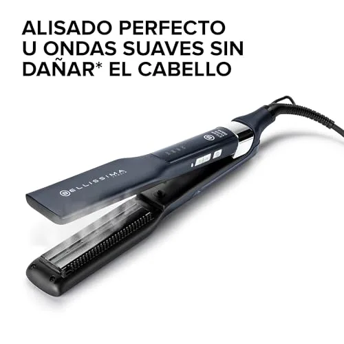 BELLISSIMA ▫️ Alisador Steam Elixir Deluxe, alisa o cabelo num único passo sem o danificar, revestimento de cerâmica e queratina, aquecimento rápido, 4 temperaturas, design arredondado 2