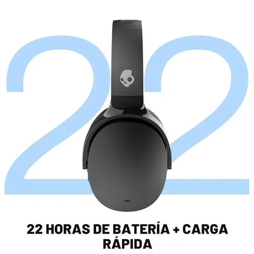 Skullcandy ▫️ Auscultadores Hesh ANC sem fios, com cancelamento de ruído, 22 horas de autonomia, microfone, compatíveis com iPhone, Android e dispositivos Bluetooth - Preto 4
