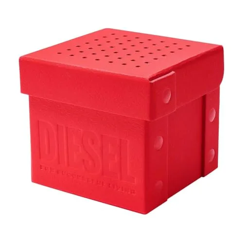 Diesel ▫️ Relógio para homem Mega Chief, movimento cronógrafo de quartzo, caixa em aço inoxidável prateado de 59 mm com bracelete em aço inoxidável, DZ4308 6