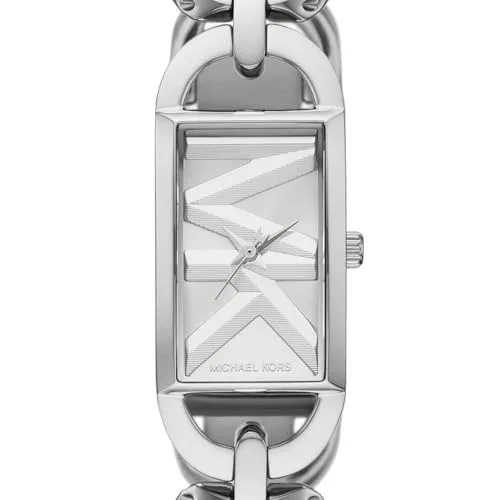 Michael Kors ▫️ Relógio Empire para mulher, movimento de quartzo com três ponteiros e bracelete em aço inoxidável 4