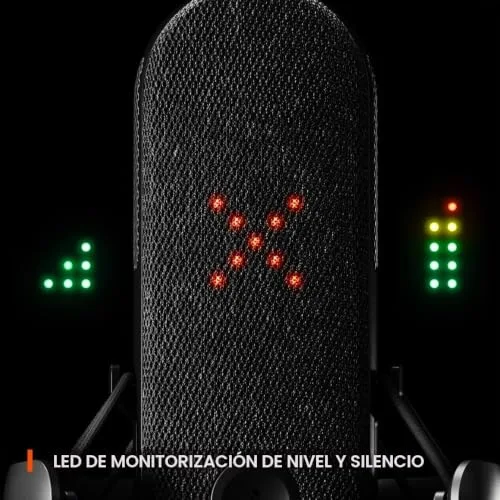 SteelSeries ▫️ Alias Micro USB para PC — cápsula 3 vezes maior para jogos, streaming e podcasts — cancelamento de ruído por IA — controlo de silêncio e volume por LED — suporte antivibrações 6