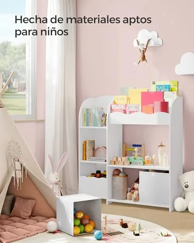 SONGMICS ▫️ Estante Infantil, Organizador de Brinquedos, 2 Caixas 4