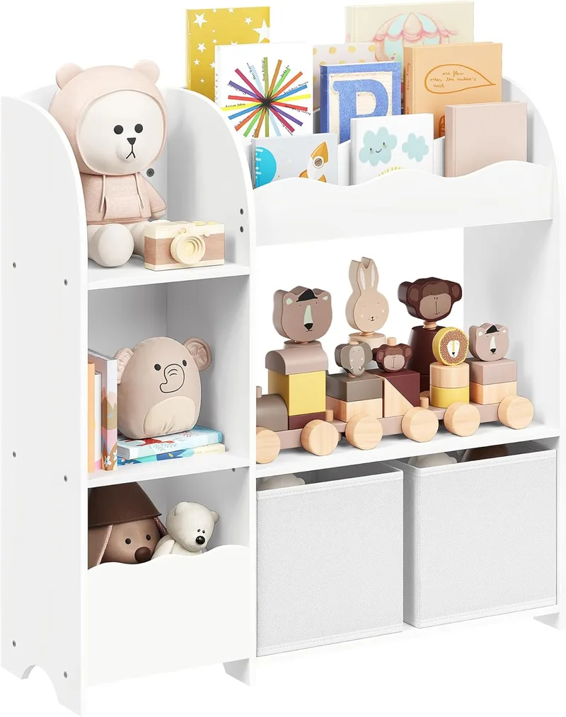 SONGMICS ▫️ Estante Infantil, Organizador de Brinquedos, 2 Caixas