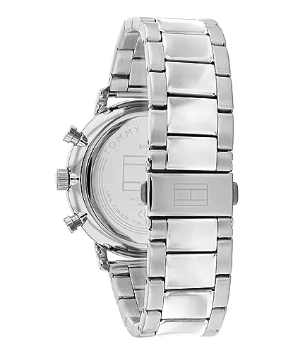 Tommy Hilfiger ▫️ Relógio analógico multifunções de quartzo para homem, com bracelete em aço inoxidável 3