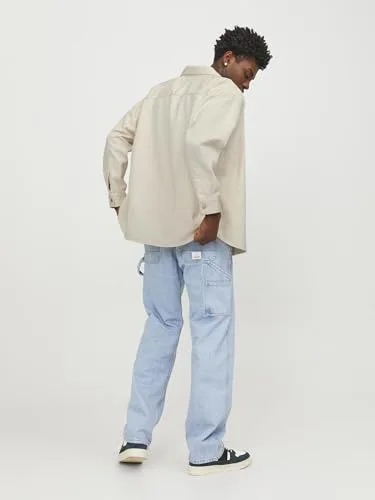 JACK & JONES ▫️ Jorsantorini Denim Overshirt LS Camisa de manga comprida para homem 3