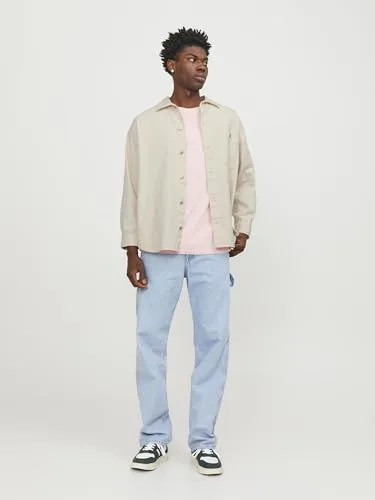 JACK & JONES ▫️ Jorsantorini Denim Overshirt LS Camisa de manga comprida para homem 4