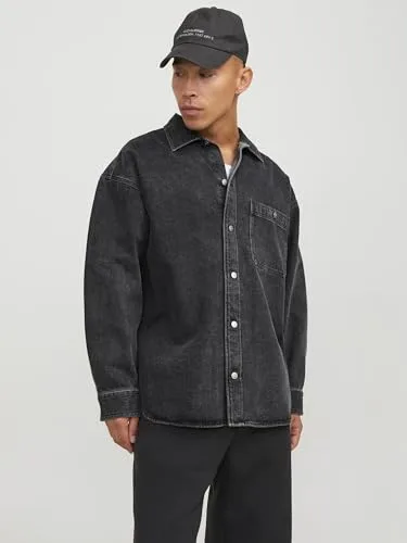 JACK & JONES ▫️ Jorsantorini Denim Overshirt LS Camisa de manga comprida para homem 7