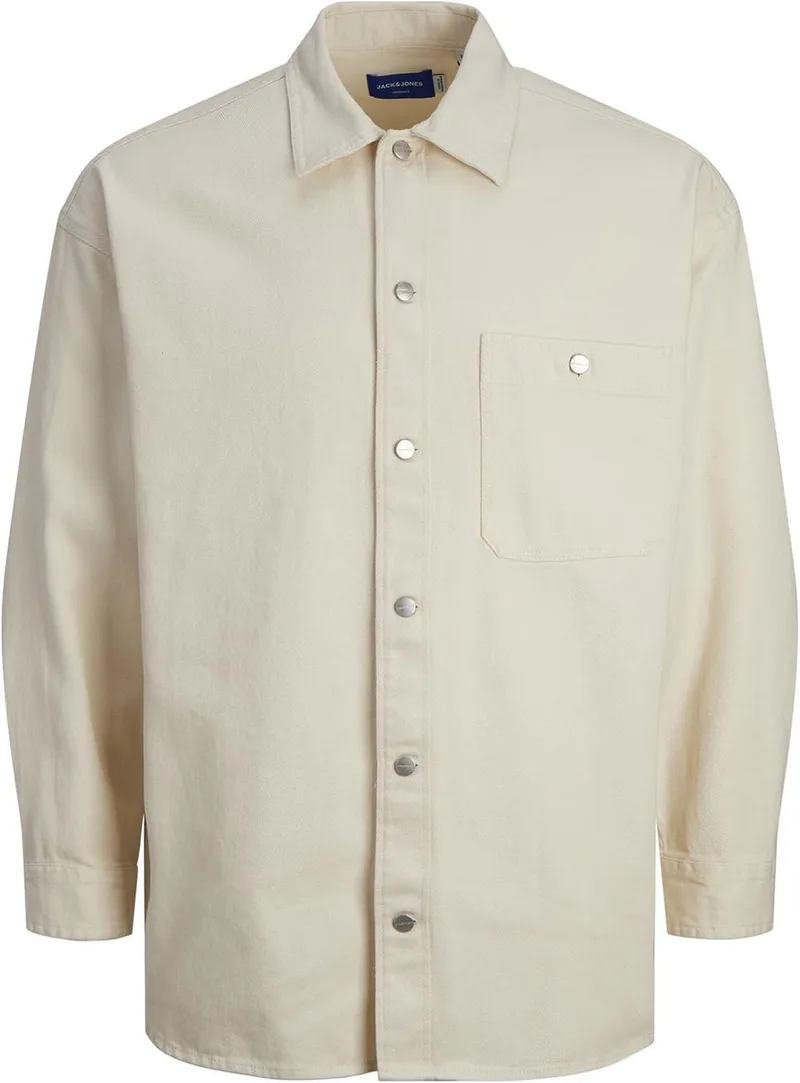 JACK & JONES ▫️ Jorsantorini Denim Overshirt LS Camisa de manga comprida para homem