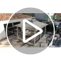 VOUNOT ▫️ ® Tenda dobrável tipo gazebo 3,6 x 3,6 m com laterais em rede, pavilhão pop-up para jardim com teto duplo e sacos de areia, proteção UV, para acampamento, festas, exterior, cinzento 7