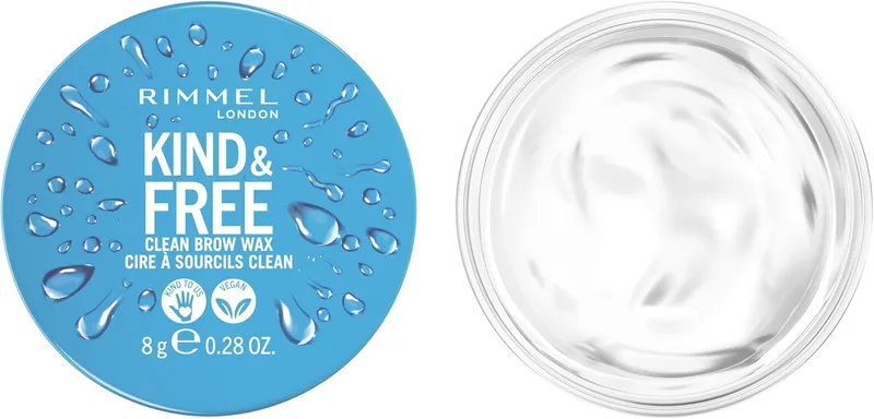 Rimmel London ▫️ Kind & Free, Cera para sobrancelhas, 001, 8 g