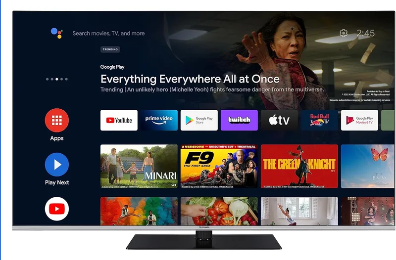 Telefunken ▫️ QU65AN900M (164 cm (65 Zoll), preto, UltraHD/4K, Triplo sintonizador, SmartTV, Sistema de receção Android)