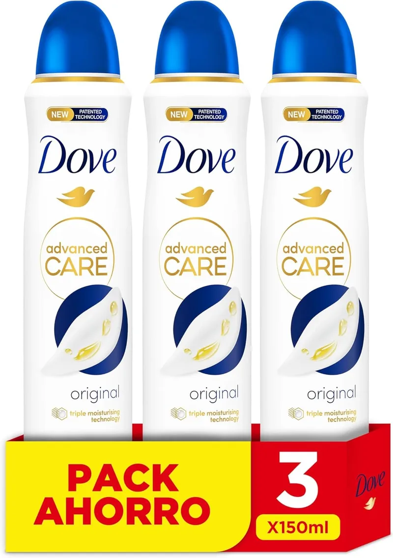 Dove ▫️ Advanced Care Spray Original 72h Embalagem Económica x3 150ML