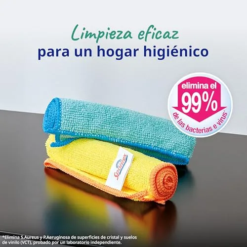 Spontex ▫️ Panos de microfibra para limpeza | 16 panos da coleção Microfibre | Para utilizar como panos para o pó e panos de cozinha | 30 x 30 cm | Cores variadas | 16 unidades 4