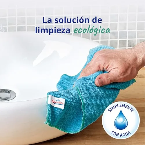 Spontex ▫️ Panos de microfibra para limpeza | 16 panos da coleção Microfibre | Para utilizar como panos para o pó e panos de cozinha | 30 x 30 cm | Cores variadas | 16 unidades 5
